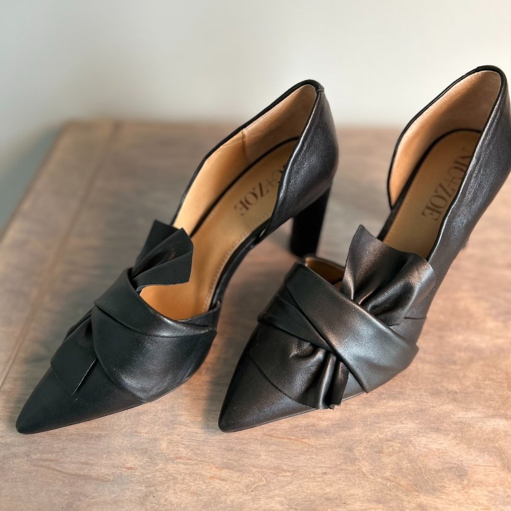 Nic + Zoe Women's Valentina Ruffle Closed Toe D'Orsay Pumps Deep Back SZ 7.5 M